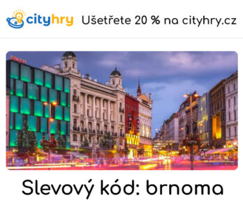 Sleva na cityhry.cz Brno